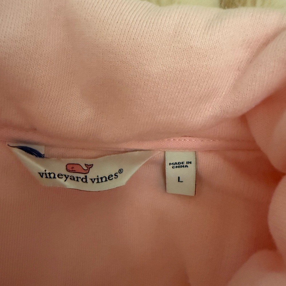 Vineyard Vines Light Pink Half-Zip Sweatshirt - Picture 3 of 6
